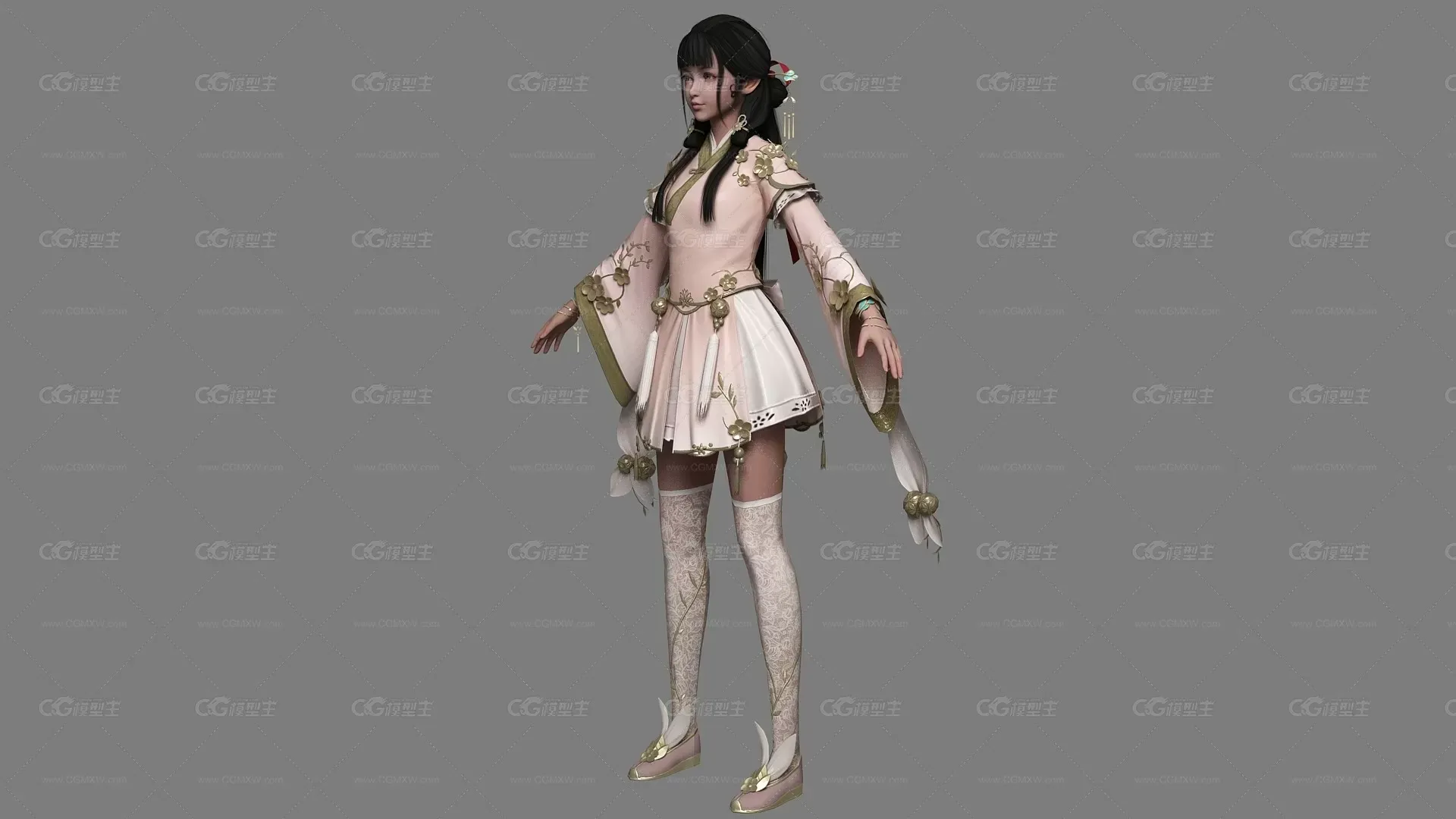 古装美少女 萝莉 汉服女孩 小姑娘 小美女 小美人 写实 次时代-6