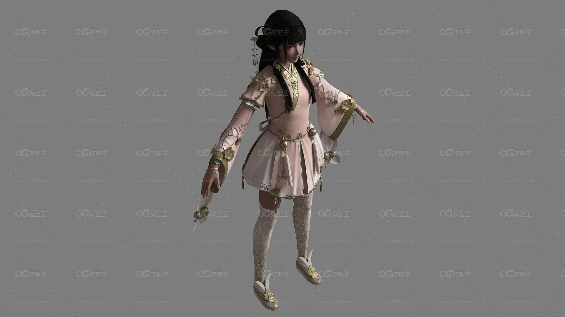 古装美少女 萝莉 汉服女孩 小姑娘 小美女 小美人 写实 次时代-12