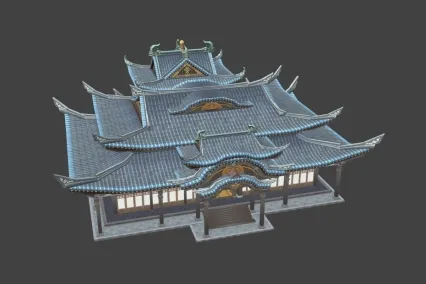古建宝殿 主殿  很不错哦
