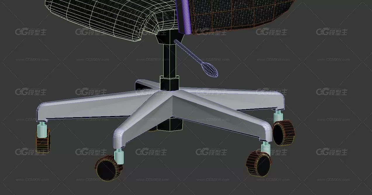 办公椅 渲染带贴图3dmax2015-3