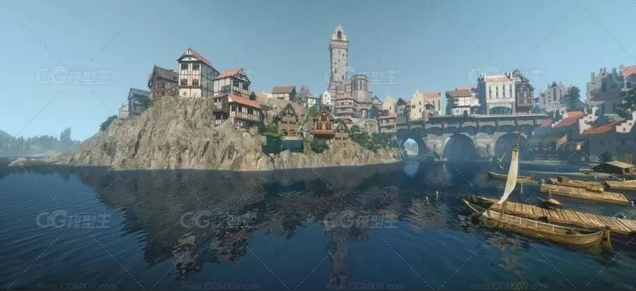 228套魔幻游戏《巫师3:狂猎(The Witcher 3: Wild Hunt)》模型合集（建筑篇）-2