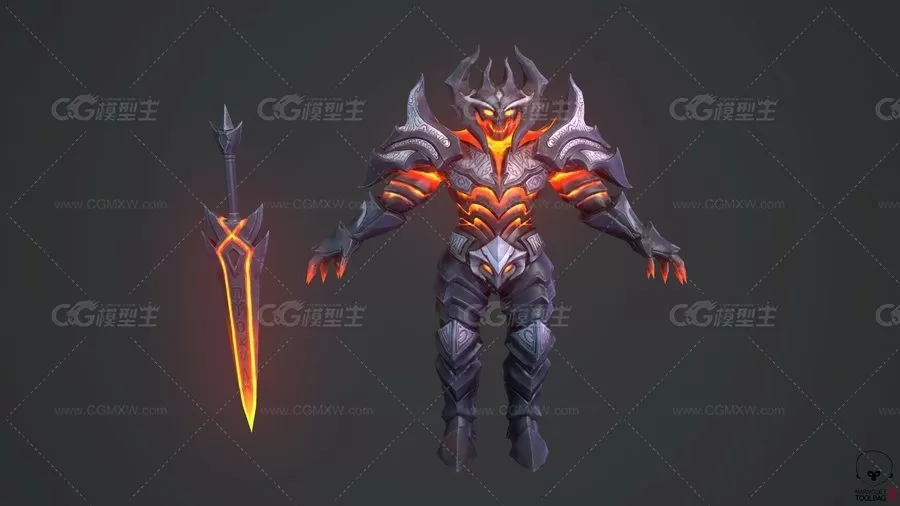 次时代 魔法时代 ABADDON 剑魔3D模型-1