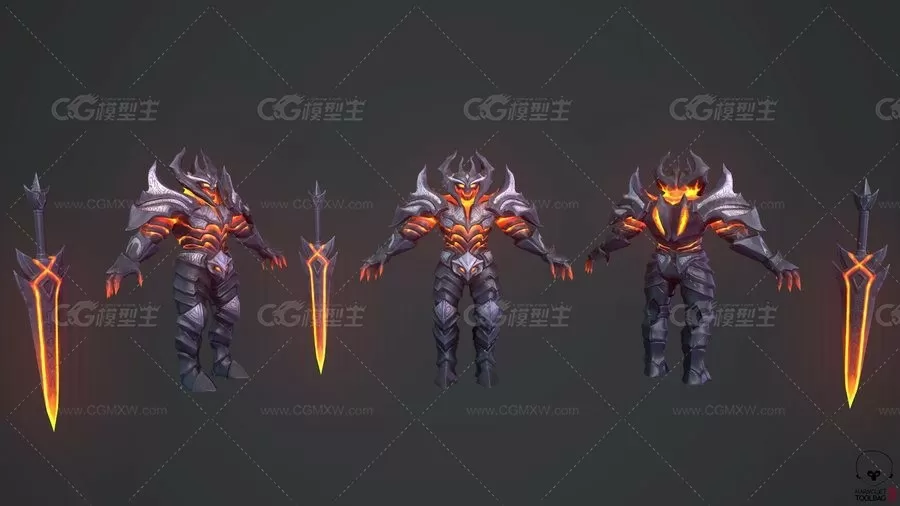 次时代 魔法时代 ABADDON 剑魔3D模型-2