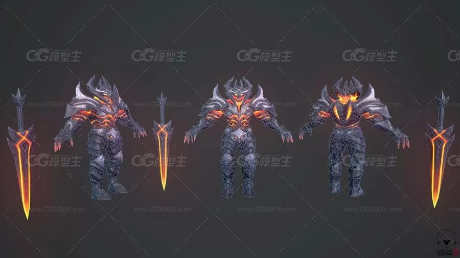 次时代 魔法时代 ABADDON 剑魔3D模型-3