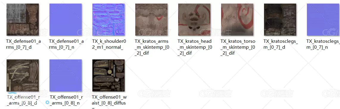 战神4奎托斯次时代3D角色模型-3