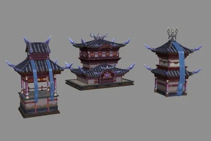 宝殿 宫殿3d房子模型