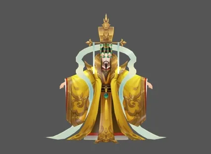 玉帝 皇帝 帝王 Q版 国风 卡通
