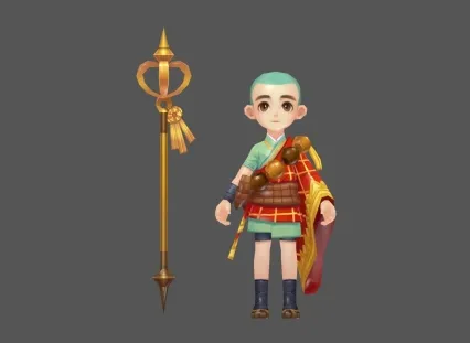 小和尚 小法师 小正太 Q版 中国风