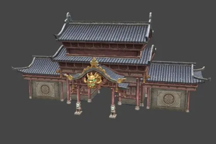 古龙大门 古代建筑