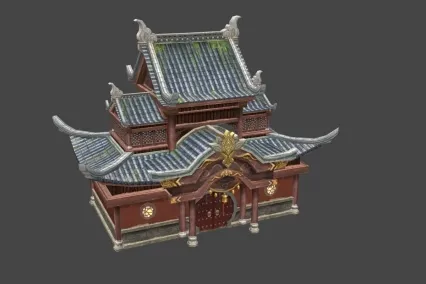 寺庙大门 古庙建筑  很不错哦