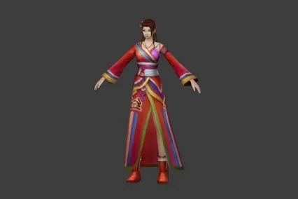 村民升级 染布村民女