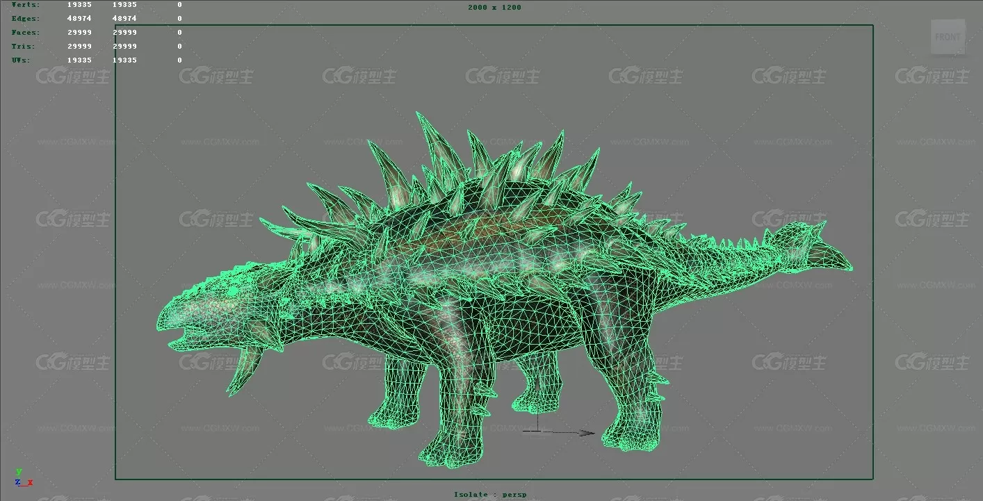 甲龙 包头龙 远古生物 恐龙 恐龙3D模型 侏罗纪世界 史前 侏罗纪公园 白垩纪-1