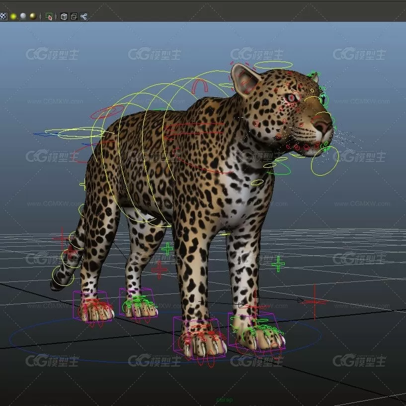 好牛逼的动物带绑定3D模型参考 大象 多种恐龙  狼 狗等模型-23