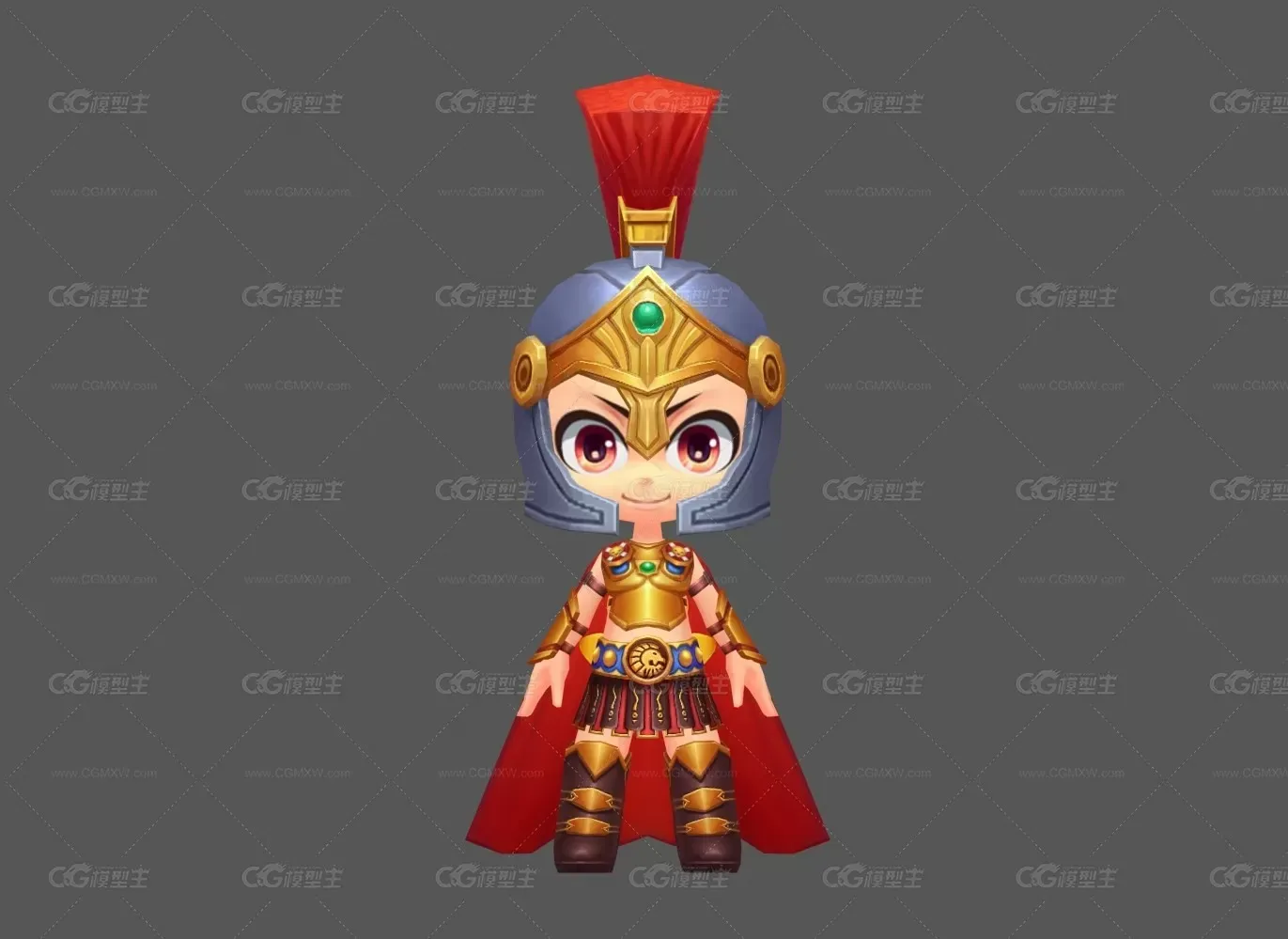 罗马 时装 套装 战士 小姐姐 Q版-1
