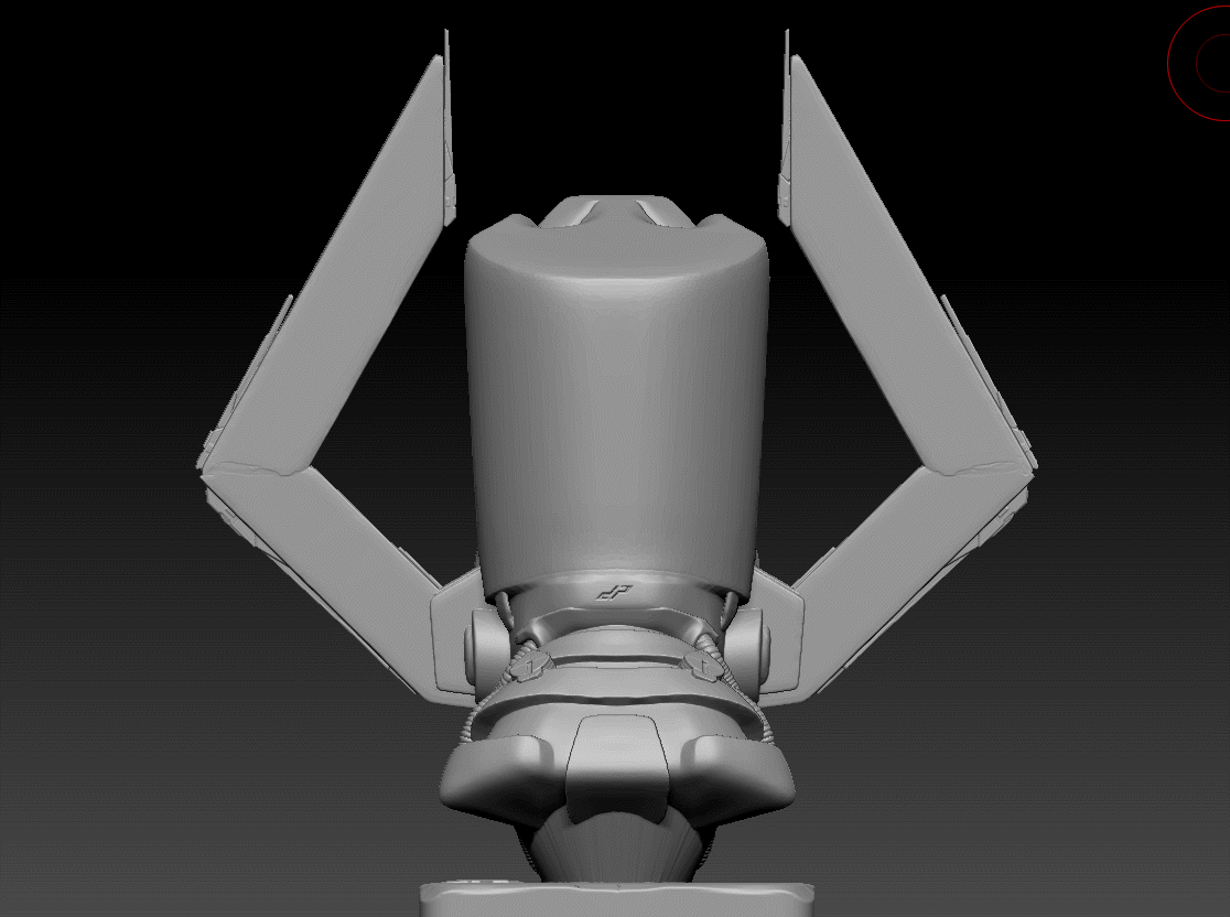 神奇四侠中的行星吞噬者半身雕塑3d模型，喜欢的拿走-6