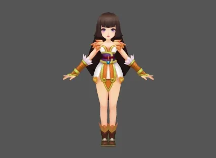 小女孩 丫鬟 Q版 卡通 国风 武侠 仙侠