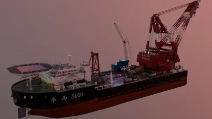 起重船 科考船 勘探船 工程船 挖泥船 高精度船舶 舰船 华西5000