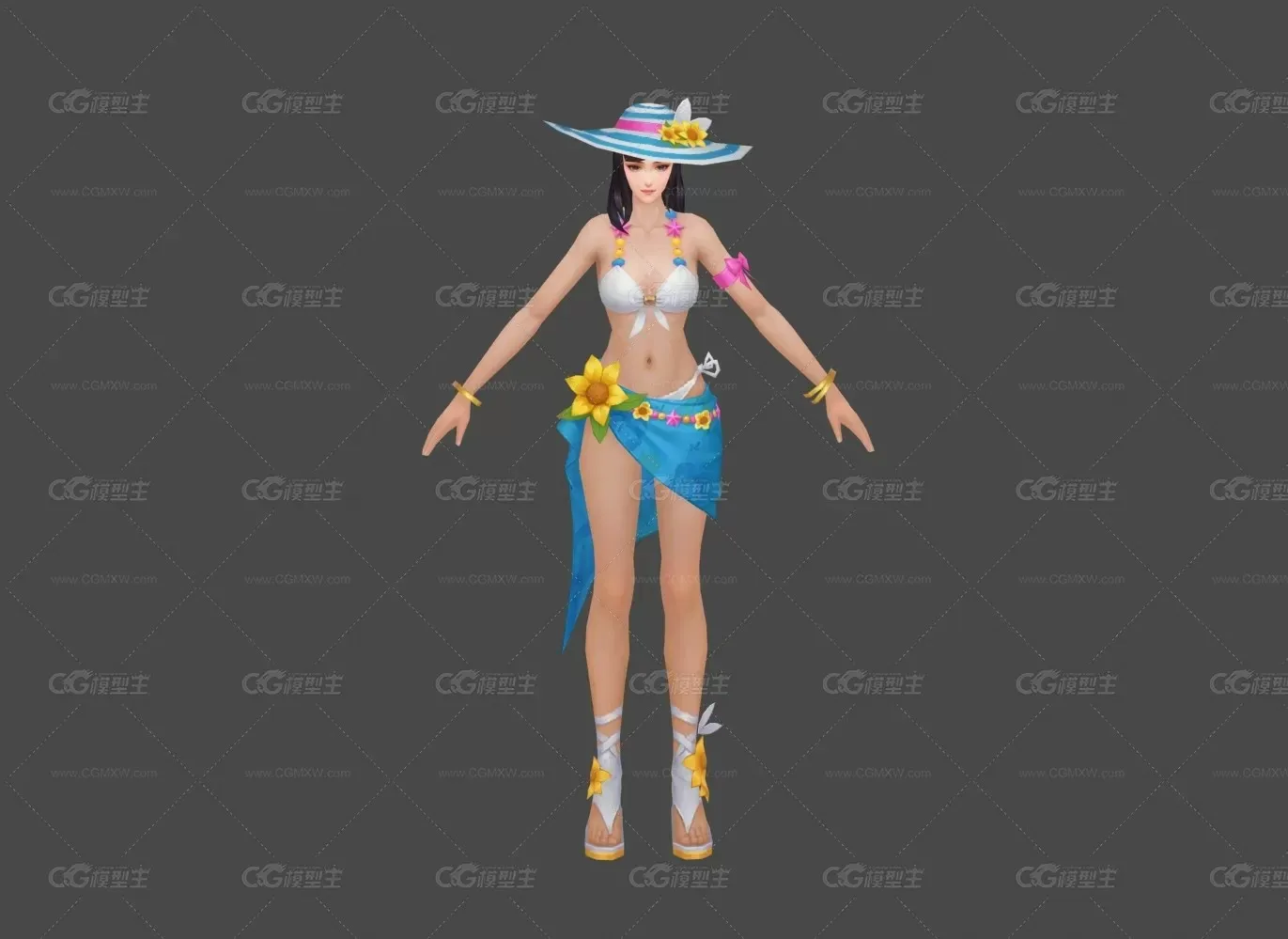 夏日时装 套装 主角 女 武侠 仙侠 小姐姐-1