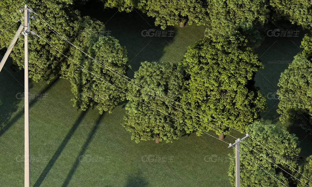 电线杆电杆电网场景电力设备设施断路器输电杆国家电网电闸箱变压器围栏网电压器变...-3