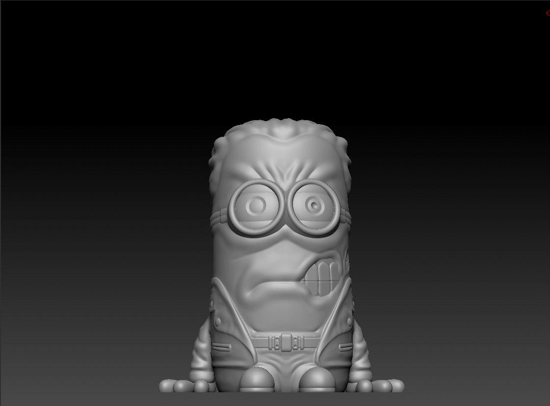 疯狂的小黄人Minion怪兽版电影角色模型