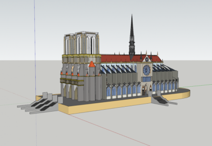 圣母院SU模型