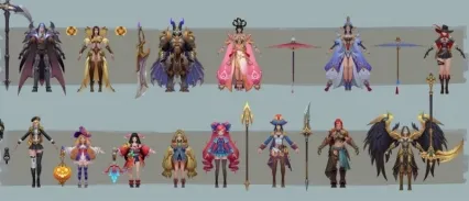 Q版 日韩 卡通 二次元 手绘 角色 人物 怪物