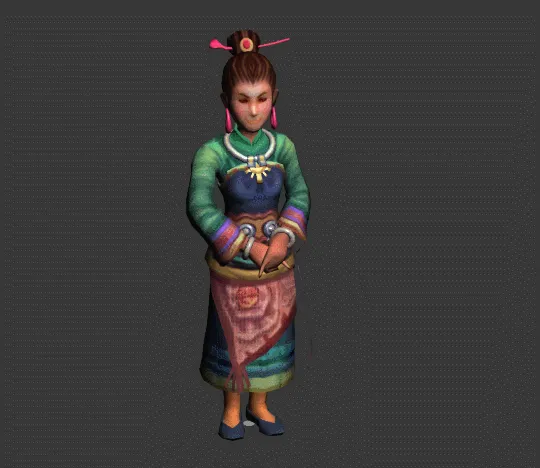 贩茶苗女 可爱动画