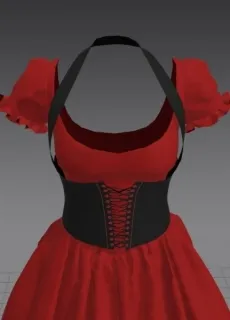 Marvelous Designer服装模型 维多利亚风洛丽塔蛋糕裙