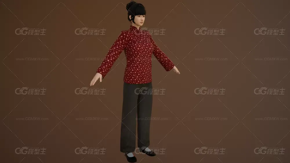 农村妇女 乡下姑娘 土妞 农民 难民 人物美女 民国女人 母亲-3