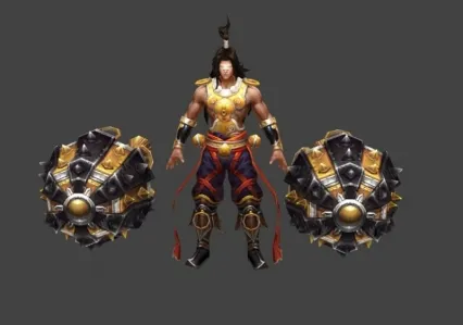 蒙面双锤战士  战斗黑风