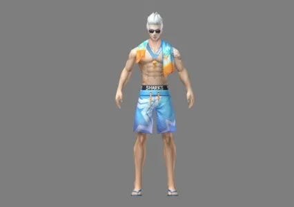 海滩 阳光 男子