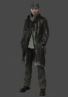 看门狗 艾登·皮尔斯(Aiden Pearce) 电脑黑客 游戏人物 黑色外套