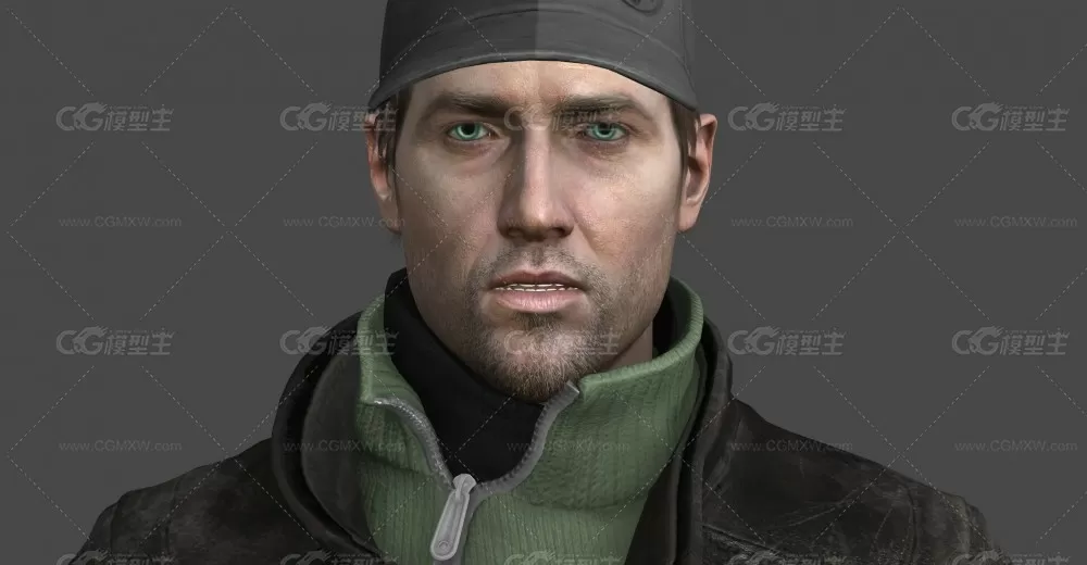 看门狗 艾登·皮尔斯(Aiden Pearce) 电脑黑客 游戏人物 黑色外套-8