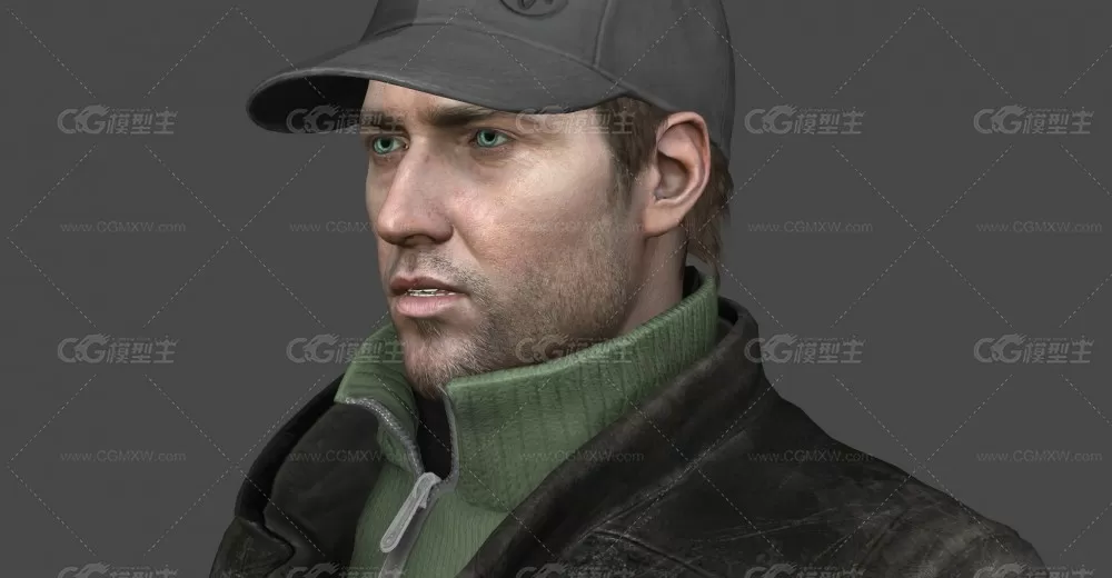 看门狗 艾登·皮尔斯(Aiden Pearce) 电脑黑客 游戏人物 黑色外套-10