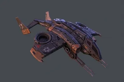 次时代 科幻战斗机3D模型Sci-Fi Vertol Gunship