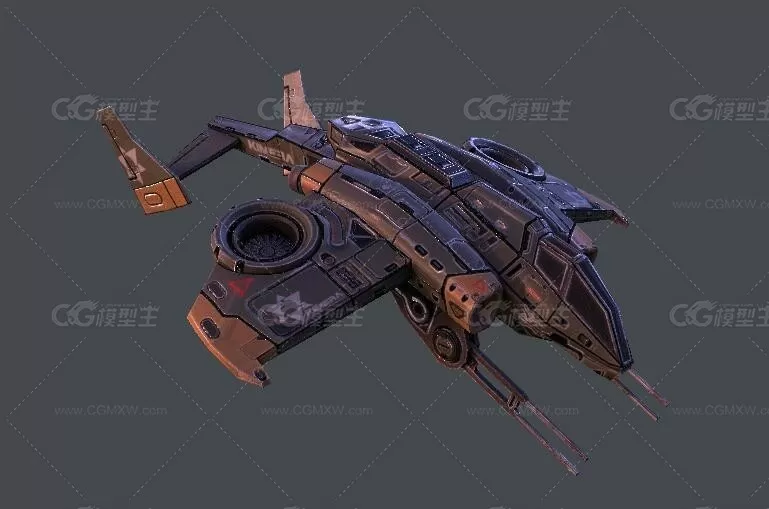 次时代 科幻战斗机3D模型Sci-Fi Vertol Gunship-1