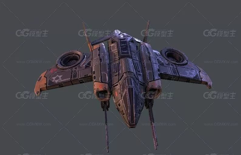 次时代 科幻战斗机3D模型Sci-Fi Vertol Gunship-2