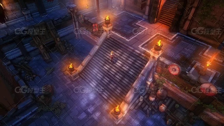 Unity3d 魔幻城场景游戏模型 Fantasy Action RPG Tileset-12