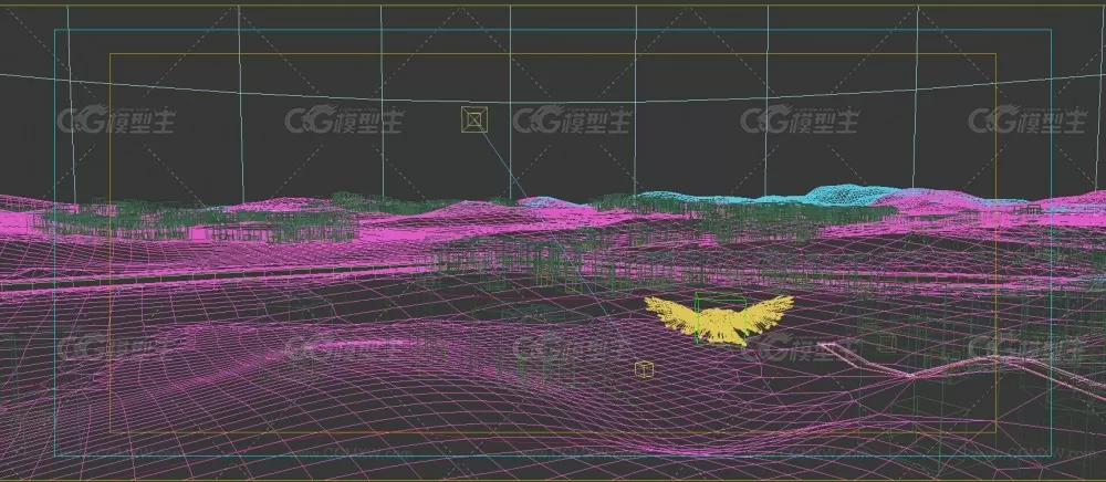 蒙古包草原 3Dsmax模型库 草原大鸟瞰 人物与马有动作-10