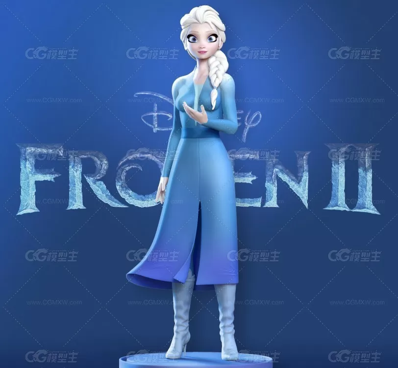 动画电影冰雪奇缘公主爱莎Elsa 可打印-1