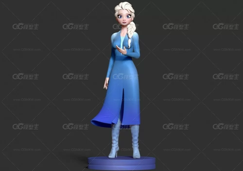 动画电影冰雪奇缘公主爱莎Elsa 可打印-4