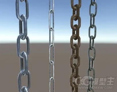 铁链 锁链 铁钩3D模型