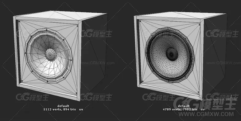 音箱3D模型 音响模型-2