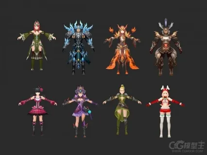 【黑龙波】3D游戏角色怪物模型