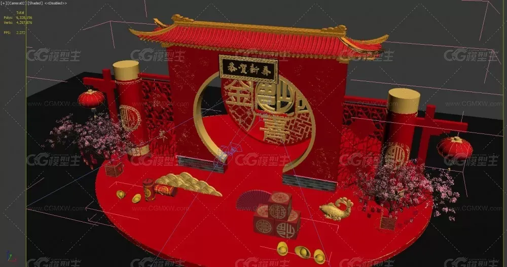 春节美陈_鼠年吉祥 新年商场DP点 网红打卡点 2020年新年美陈-5