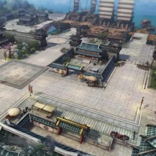 武侠风3D场景模型（含原画.3DMAX.PSD源文件）