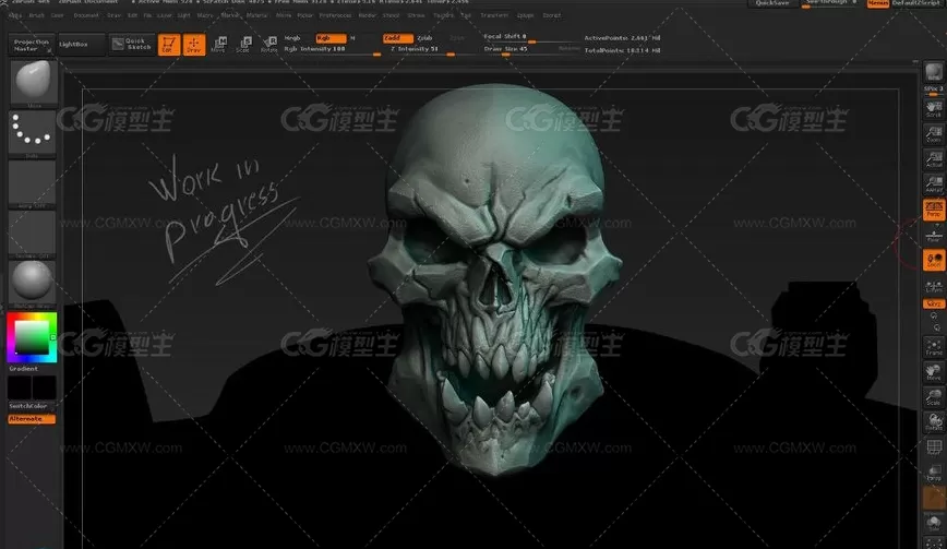 ZBrush 和SP 次时代游戏角色3D制作教程-6