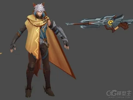 百里守约3D模型