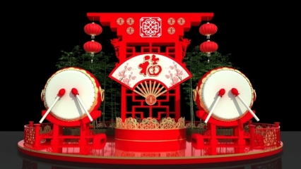 春节美陈_鼠年吉祥 新年商场DP点 网红打卡点 2020年新年美陈