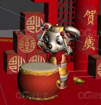 春节美陈_鼠年吉祥 新年商场DP点 网红打卡点 2020年新年美陈-6